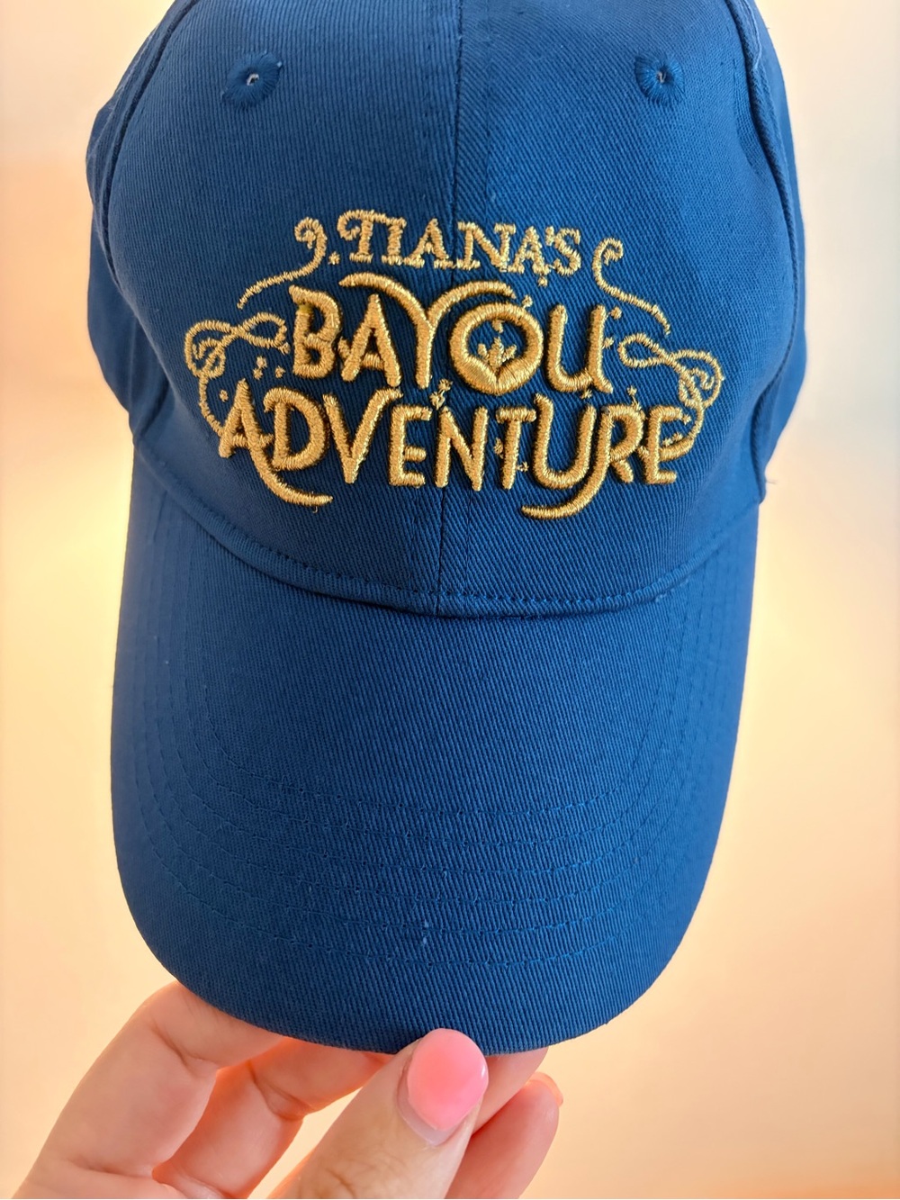 Disney Blue Tiana’s Bayou Adventure' Embroidered Baseball Cap